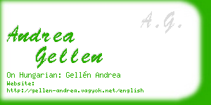andrea gellen business card