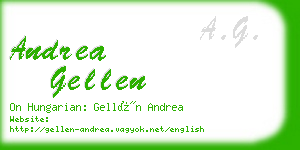 andrea gellen business card